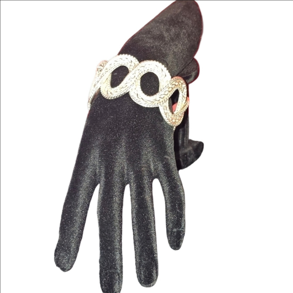 Rustic Cuff Silver Toned Bracelet